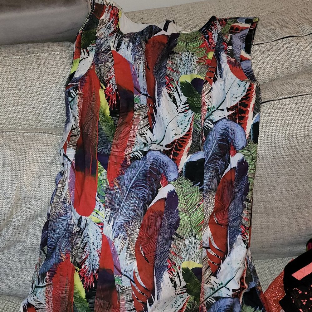 Reiss Leaf Pattern Dress - image 1